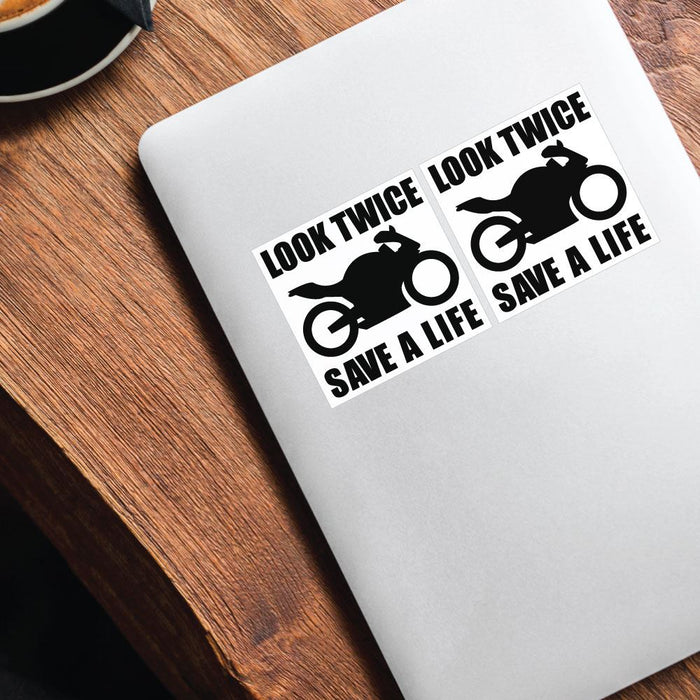 2X Look For Bikes Sticker Decal