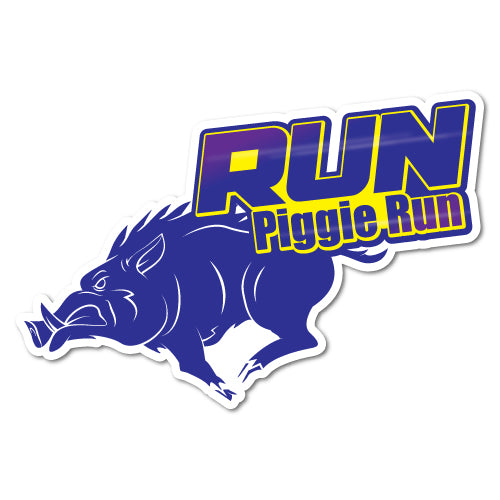 Run Piggy Run Boar Sticker