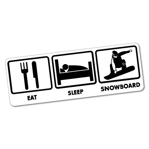 Eat Sleep Snowboard Sticker