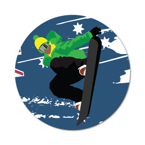 Australian Snowboarder Sticker