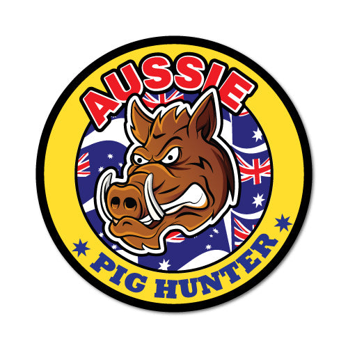 Aussie Pig Boar Hunter Sticker