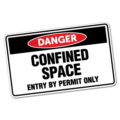 Danger Confined Space Sticker