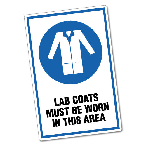 Lab Coats Must Be Worn In This Area Sticker