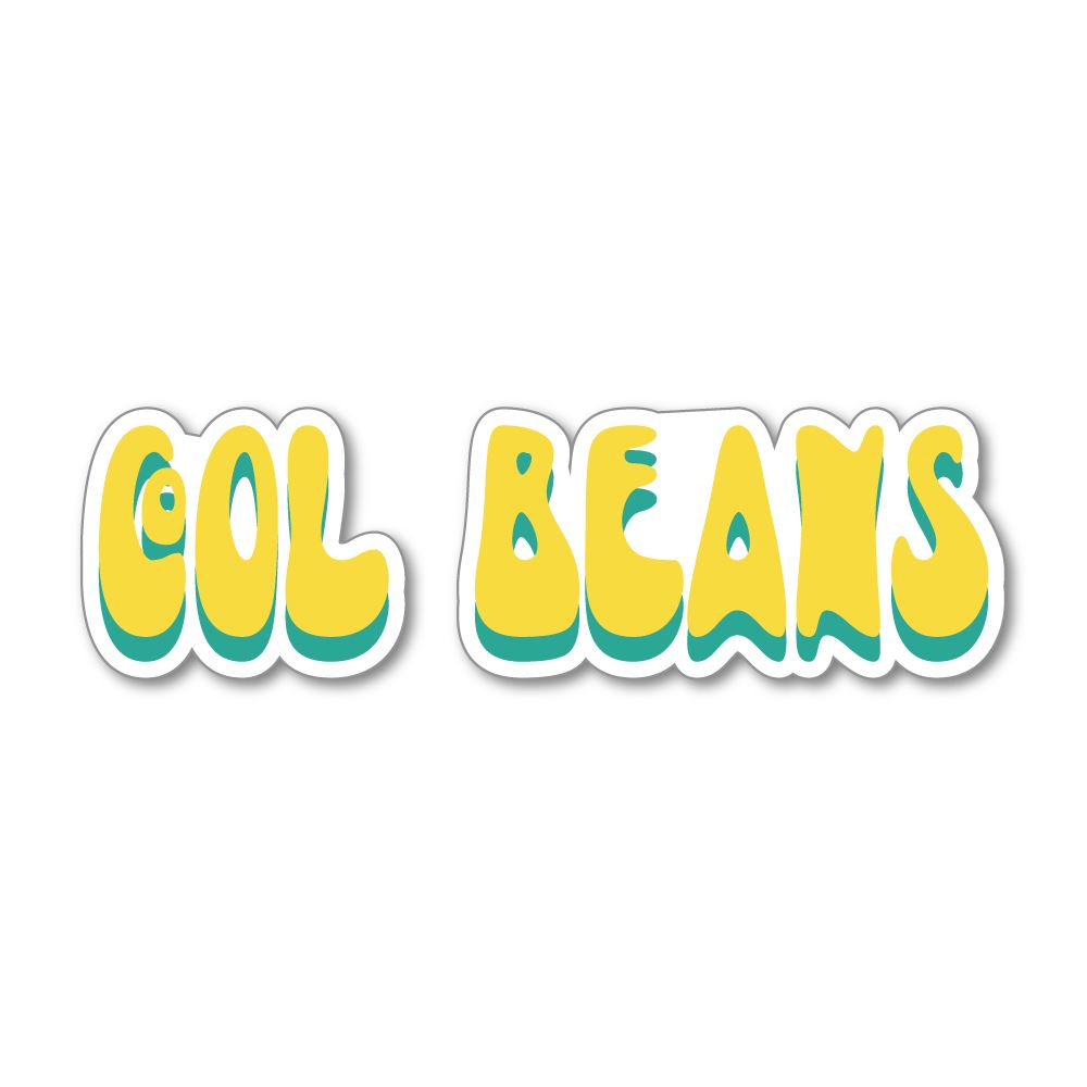 Cool Beans Sticker Decal | Vintage Stickers - Sticker Collective
