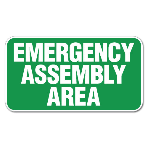 Emergency Assembly Area Sticker