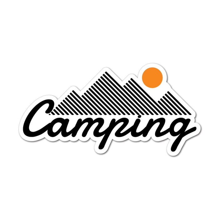Mountain Camping Sticker Decal
