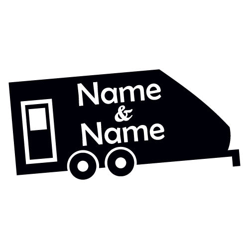 Custom Names Caravan Sticker Stickers Sticker Collective