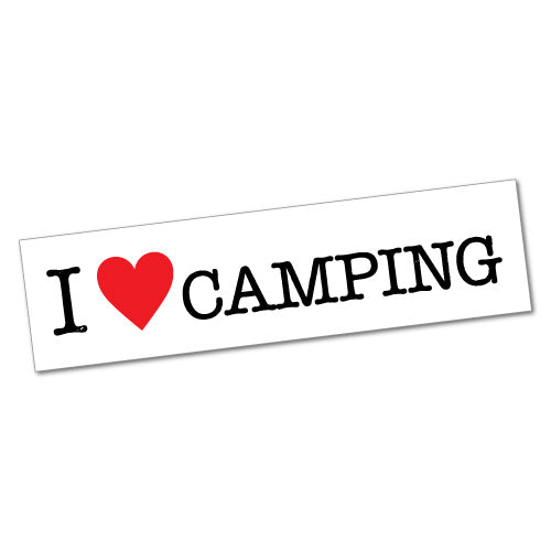 I Heart Camping Sticker