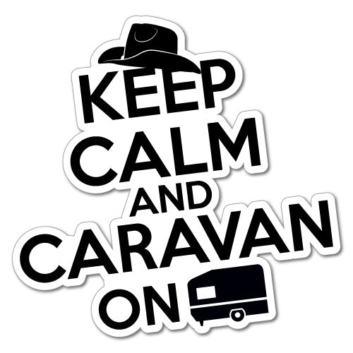 Funny 4X4 Caravan Camping Fishing Sticker