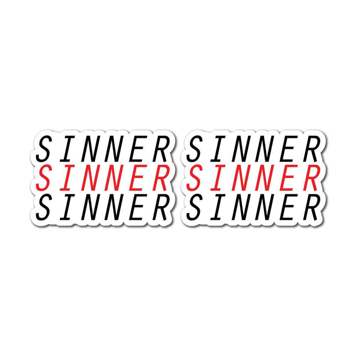2X Im A Sinner Sticker Decal