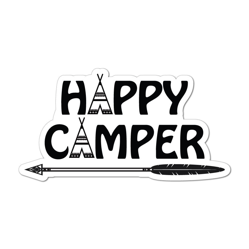 Happy Camper Tent Adventure Outdoors Travel Camping Road Trip Laptop ...