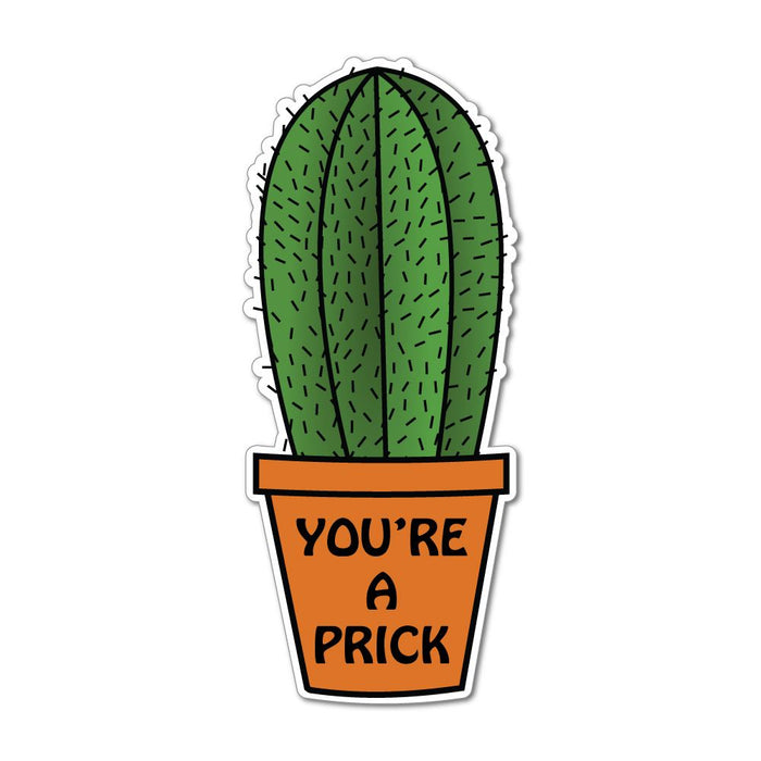 Cactus Plant You'Re A Prck Funny Joke Sticker Car Sticker Decal