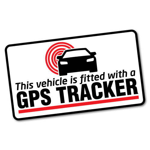 Gps Tracker Fitted Warning Sticker