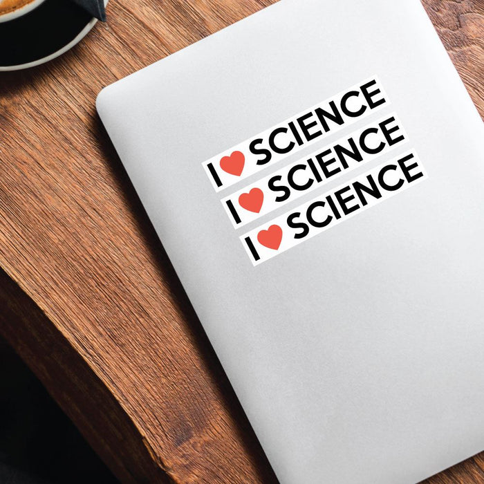 3X I Love Science Sticker Decal