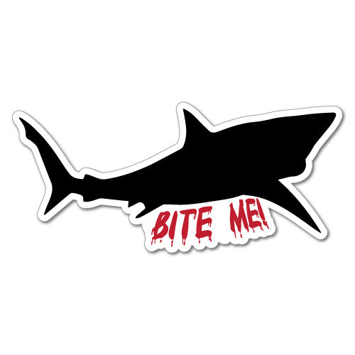Shark Bite Me Boat Sticker