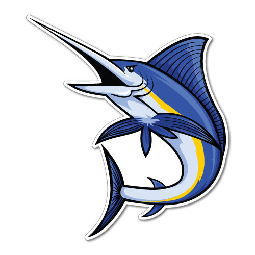 Merling Fish Sticker Marlin Fish Sticker | Fishing Stickers - Sticker Collective