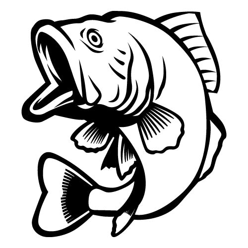 Bass Fish Sticker