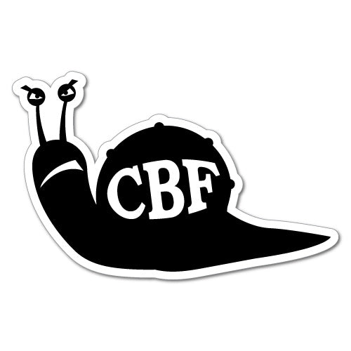 Cbf Snail Can'T Be F*Cked Sticker