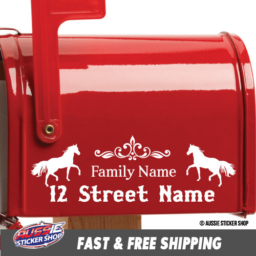 Custom Country Address & Surname Mailbox