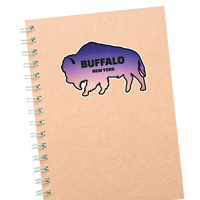 New York Usa Buffalo Sticker Decal