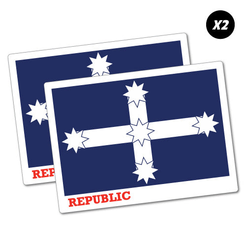 2X Eureka Republic Flags Sticker