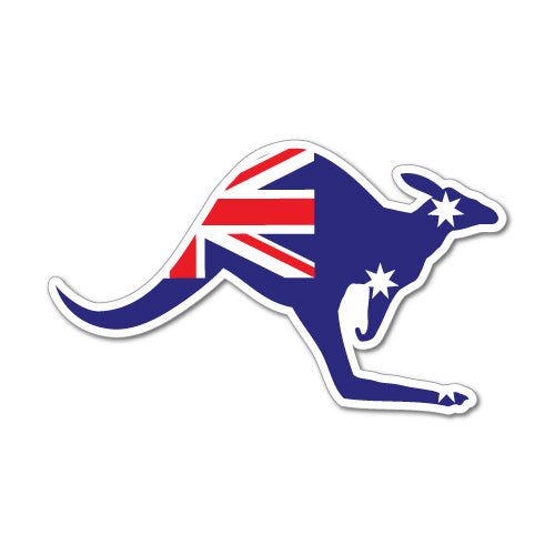 Kangaroo Australian Flag Sticker