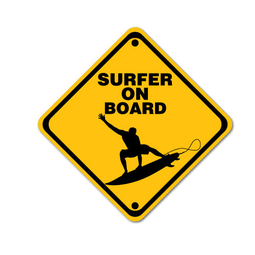 Surfer On Board Sticker