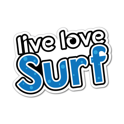 Live Love Surf Sticker