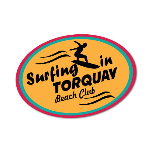 Surfing In Torquay Sticker