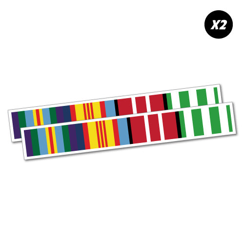2X Vietnam Ribbons Veterans Sticker