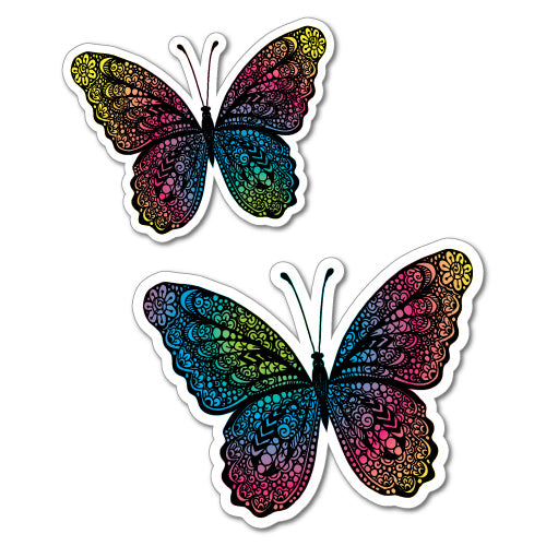 Colourful Rainbow Butterflies Sticker