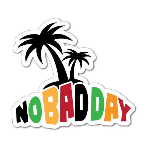 No Bad Day Palm Tree Sticker