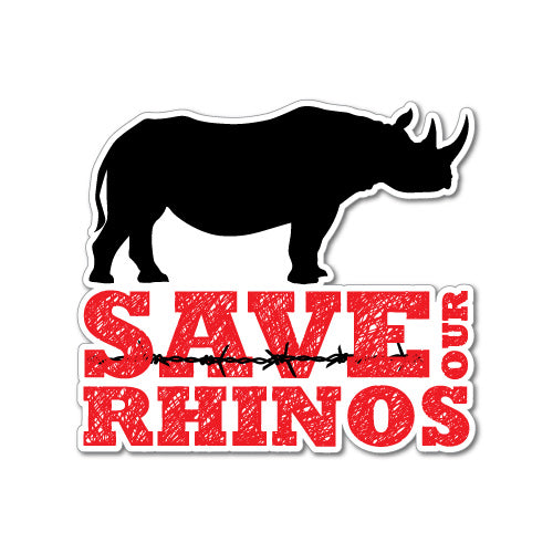 Save Our Rhinos Sticker