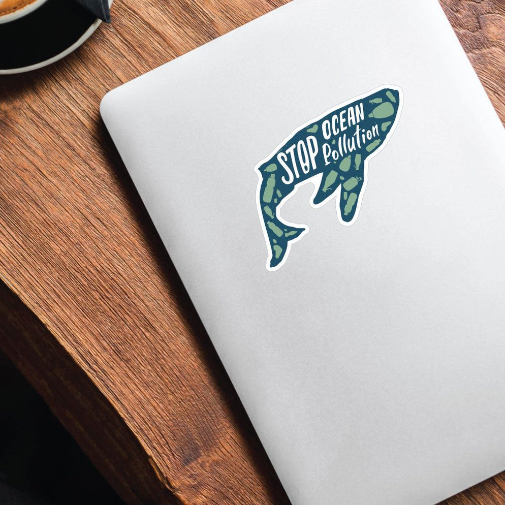 Stop Polution Sticker Stop Ocean Pollution Sticker Decal | Environment Stickers - Sticker ...