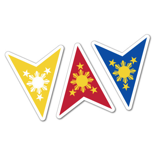Philippine Flag Sun Stars Sticker