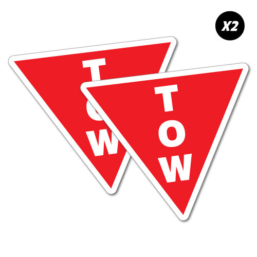 2X Tow Point Motor Racing Sticker