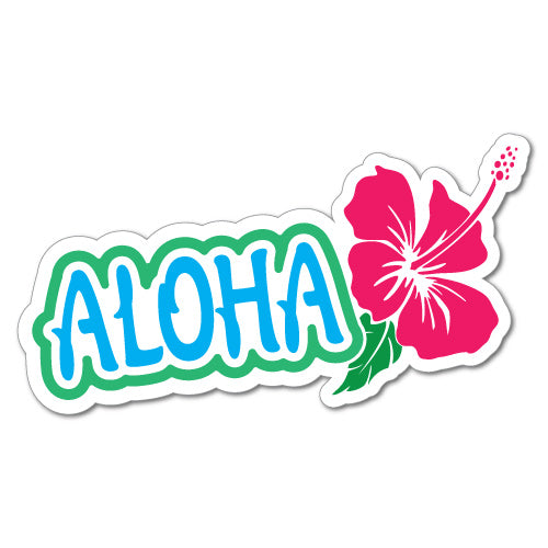 Aloha Hibiscus Sticker
