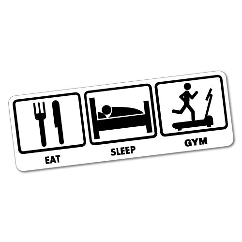 Eat Sleep Gym Sticker