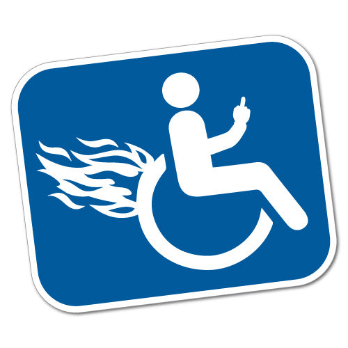 Disable Furious Wheelchair Sticker