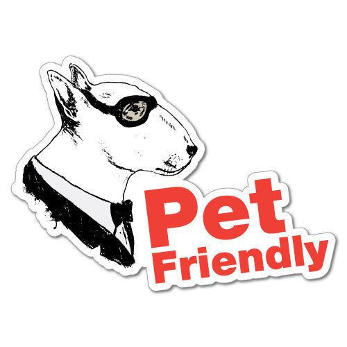 Pet Friendly Sign Shop Cafe Sticker