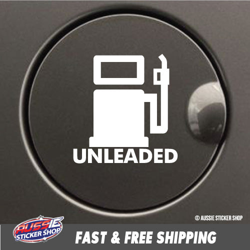 Unleaded Fuel Cap Sticker