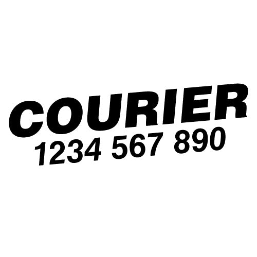 Custom Tel Number Courier Car Van Truck Sticker