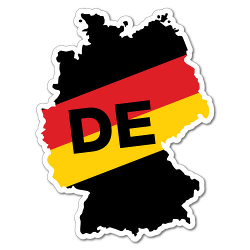 German Continent De Sticker
