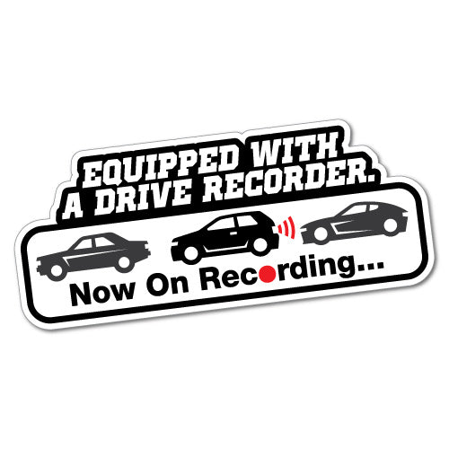 Equipped With A Drive Recorder Security Camera Sticker