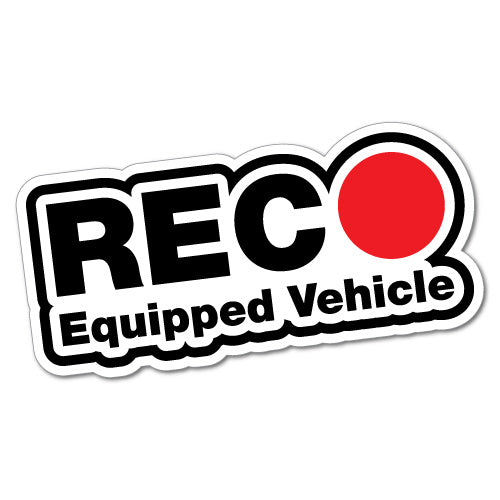 Equipped Drive Recorder Security Sticker