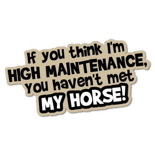 You Haven'T Met My Horse Sticker 4X4 4Wd Offroad Bush