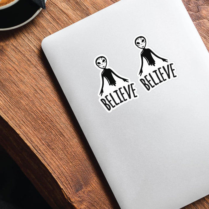 2X Believe In Aliens Sticker Decal