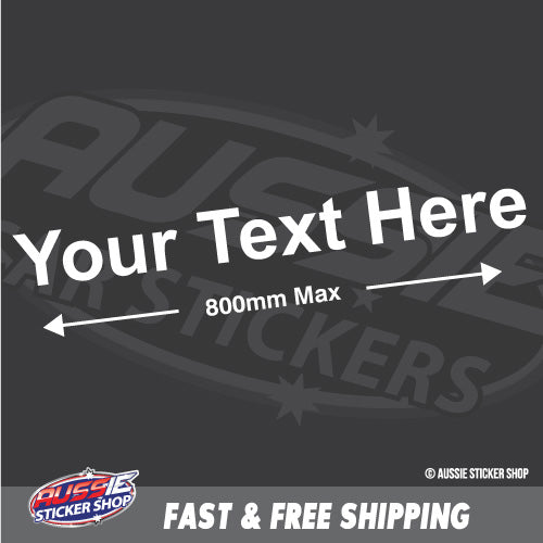 Custom Text 800Mm Car Shop Window Sticker