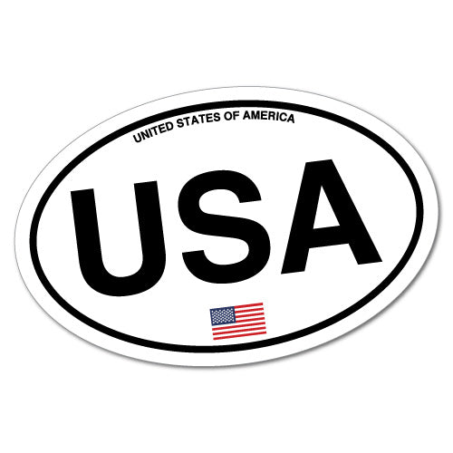 Usa America Country Code Sticker