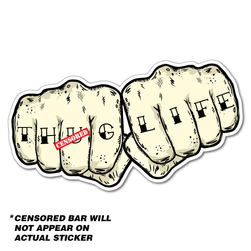 Fist Gangsta Life Sticker